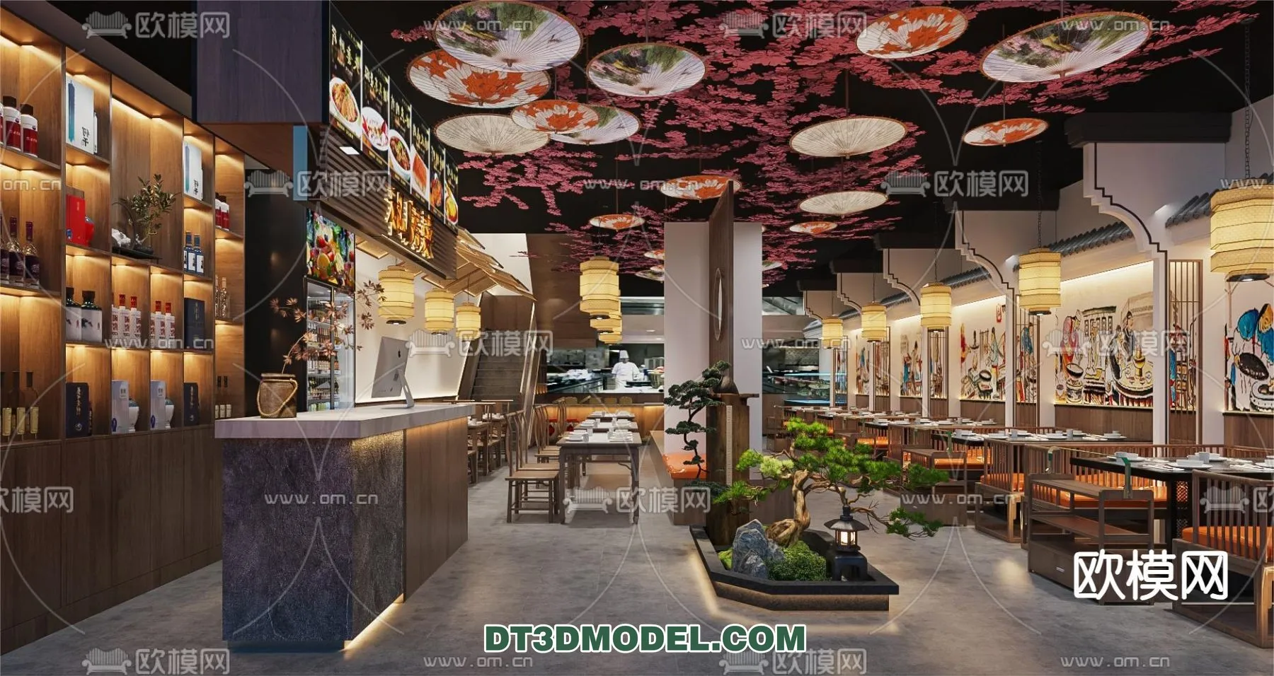 RESTAURANT & COFFEE SHOP – 3D Model For Interior Design – 2418 RESTAURANT & COFFEE SHOP – 3D Model For Interior Design – 2418