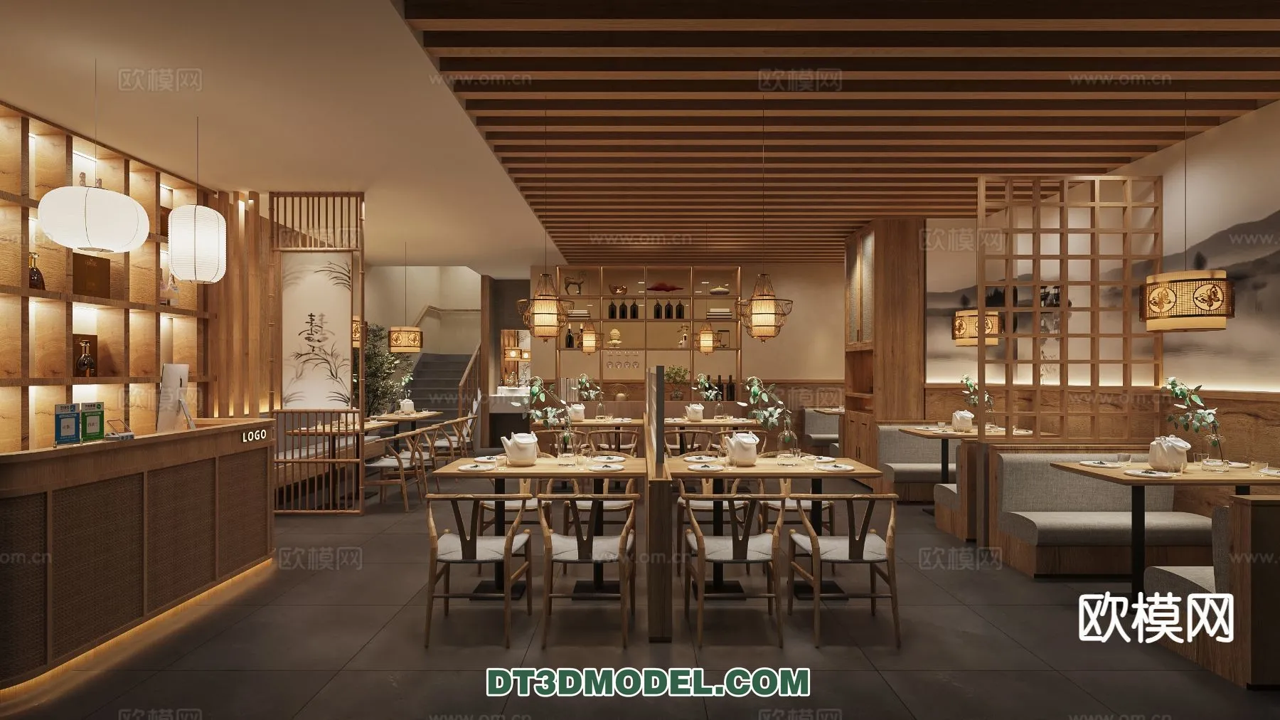 RESTAURANT & COFFEE SHOP – 3D Model For Interior Design – 2427 RESTAURANT & COFFEE SHOP – 3D Model For Interior Design – 2427