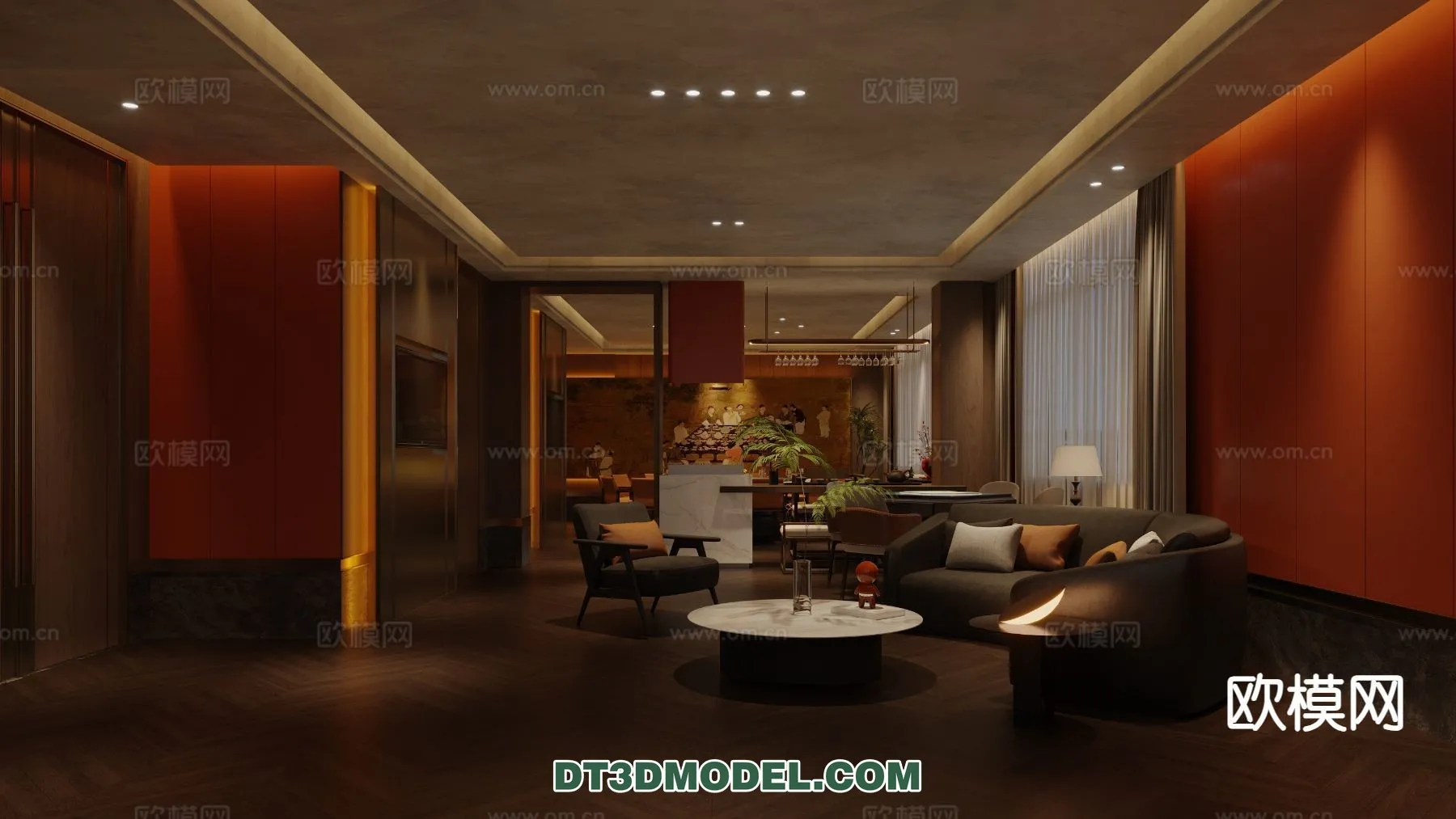 RESTAURANT & COFFEE SHOP – 3D Model For Interior Design – 2430 RESTAURANT & COFFEE SHOP – 3D Model For Interior Design – 2430