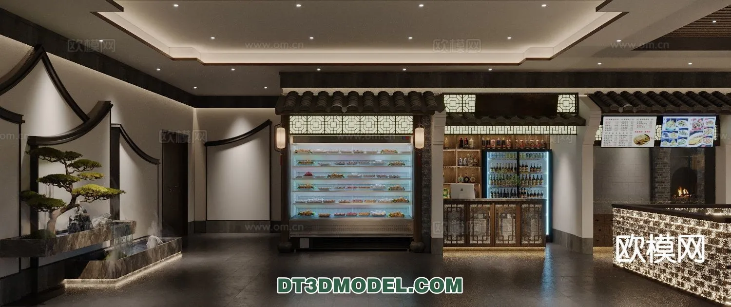 RESTAURANT & COFFEE SHOP – 3D Model For Interior Design – 2432 RESTAURANT & COFFEE SHOP – 3D Model For Interior Design – 2432