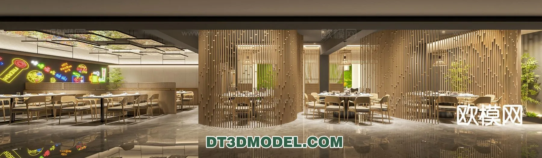 RESTAURANT & COFFEE SHOP – 3D Model For Interior Design – 2435 RESTAURANT & COFFEE SHOP – 3D Model For Interior Design – 2435