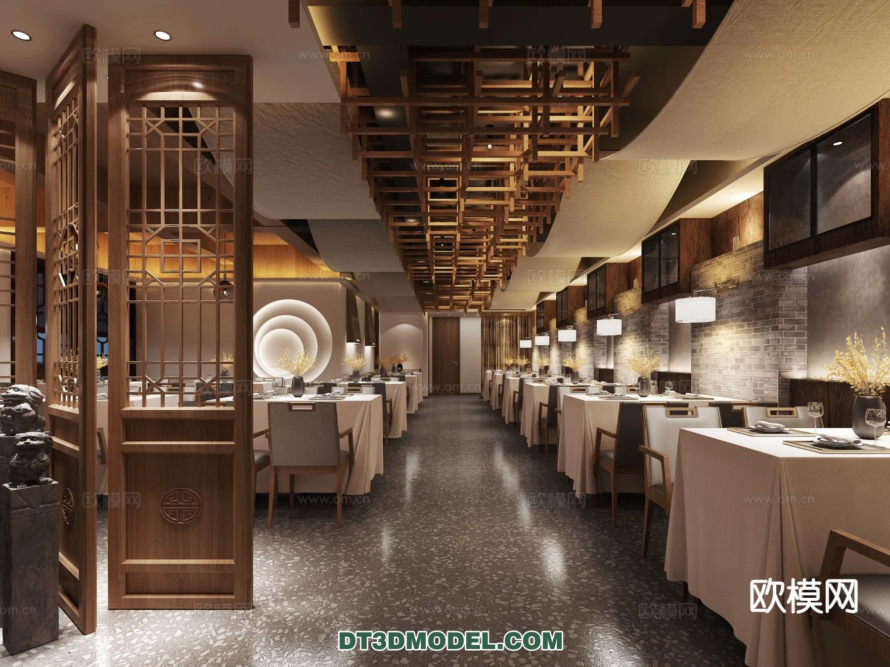 RESTAURANT & COFFEE SHOP – 3D Model For Interior Design – 2447 RESTAURANT & COFFEE SHOP – 3D Model For Interior Design – 2447