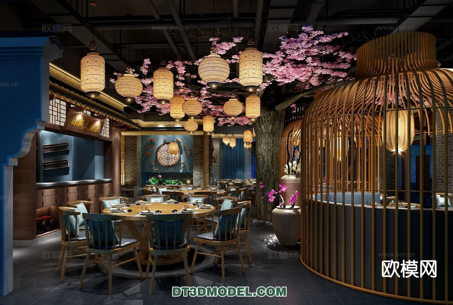 RESTAURANT & COFFEE SHOP – 3D Model For Interior Design – 2450 RESTAURANT & COFFEE SHOP – 3D Model For Interior Design – 2450