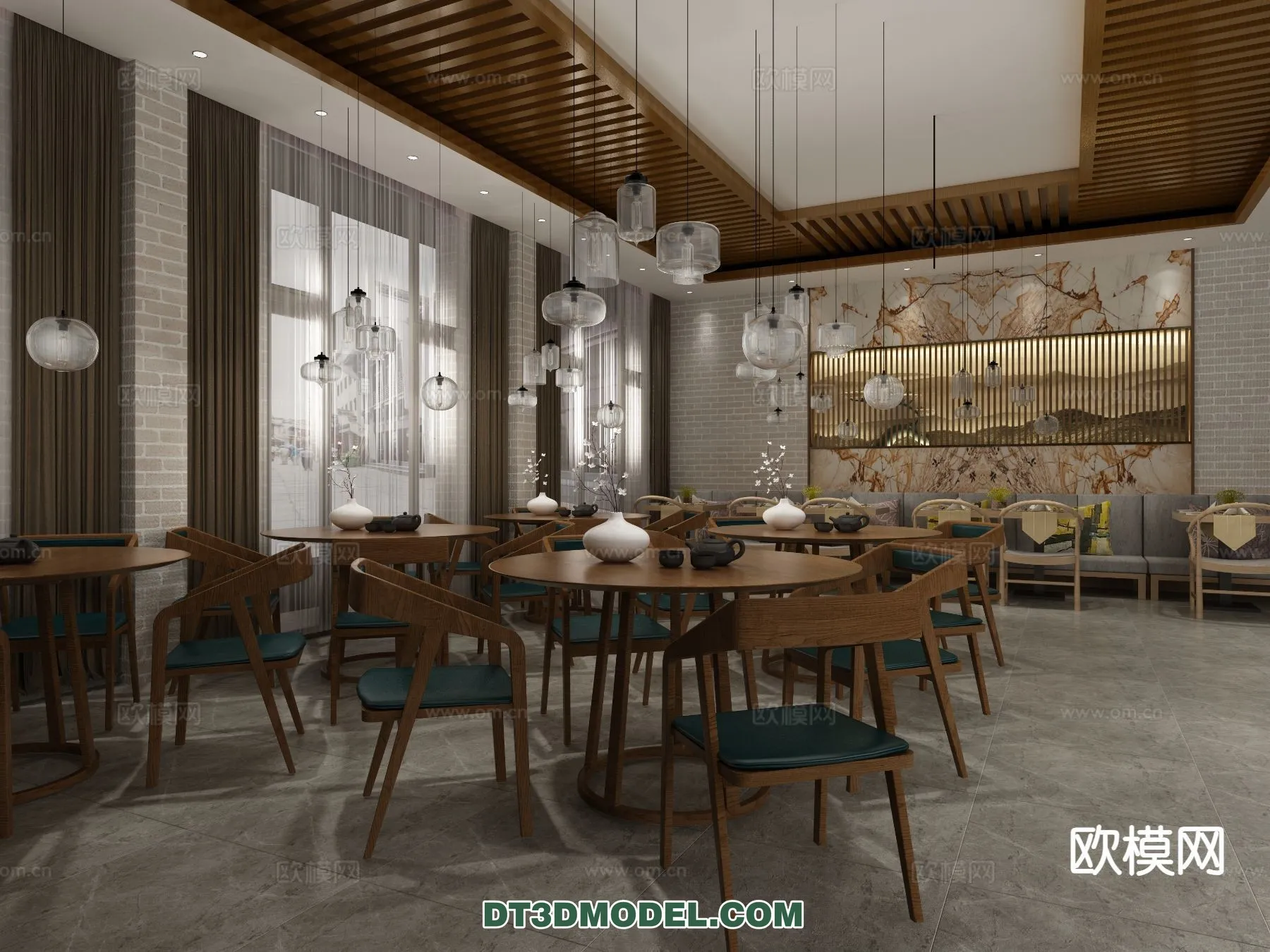 RESTAURANT & COFFEE SHOP – 3D Model For Interior Design – 2451 RESTAURANT & COFFEE SHOP – 3D Model For Interior Design – 2451