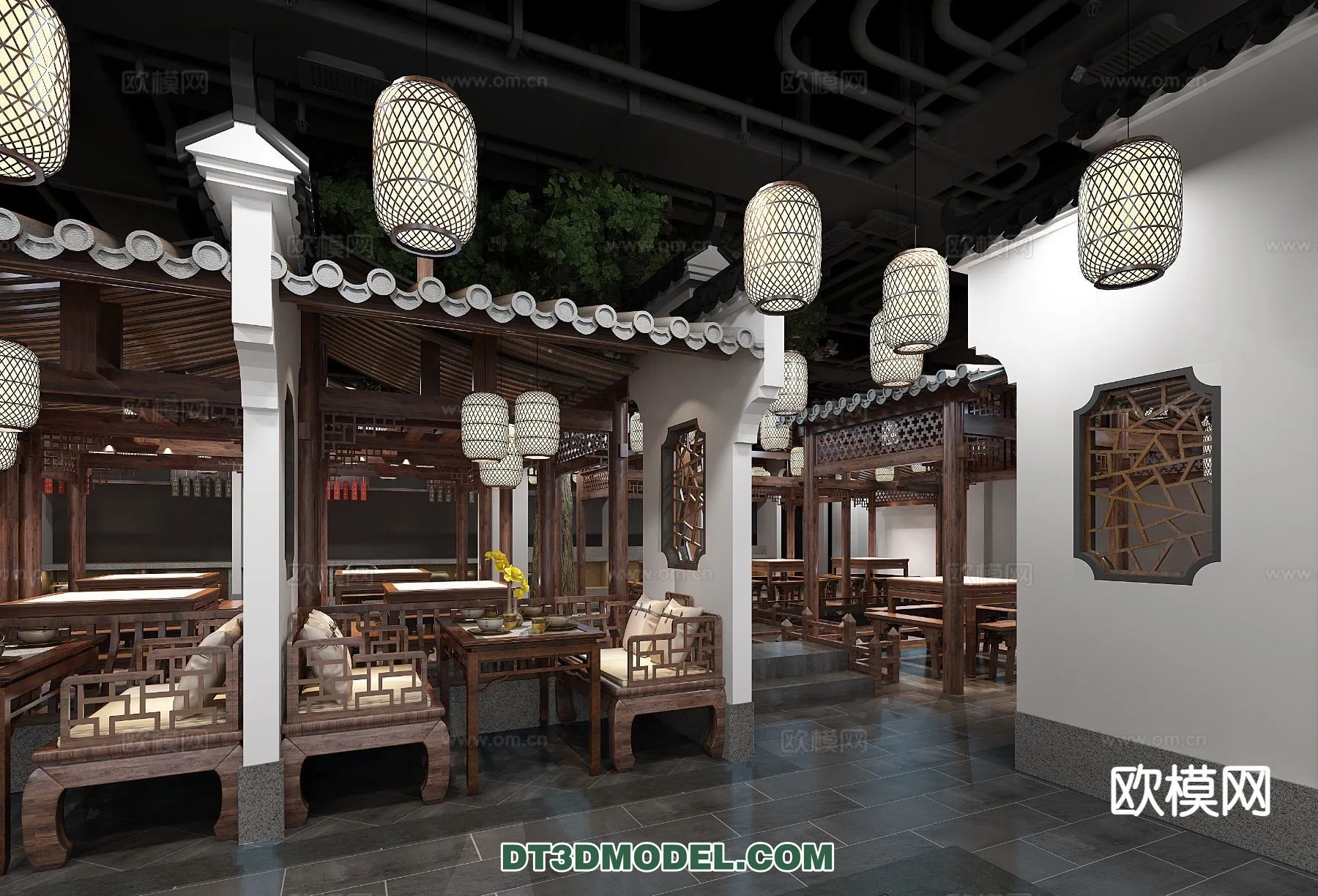 RESTAURANT & COFFEE SHOP – 3D Model For Interior Design – 2458 RESTAURANT & COFFEE SHOP – 3D Model For Interior Design – 2458
