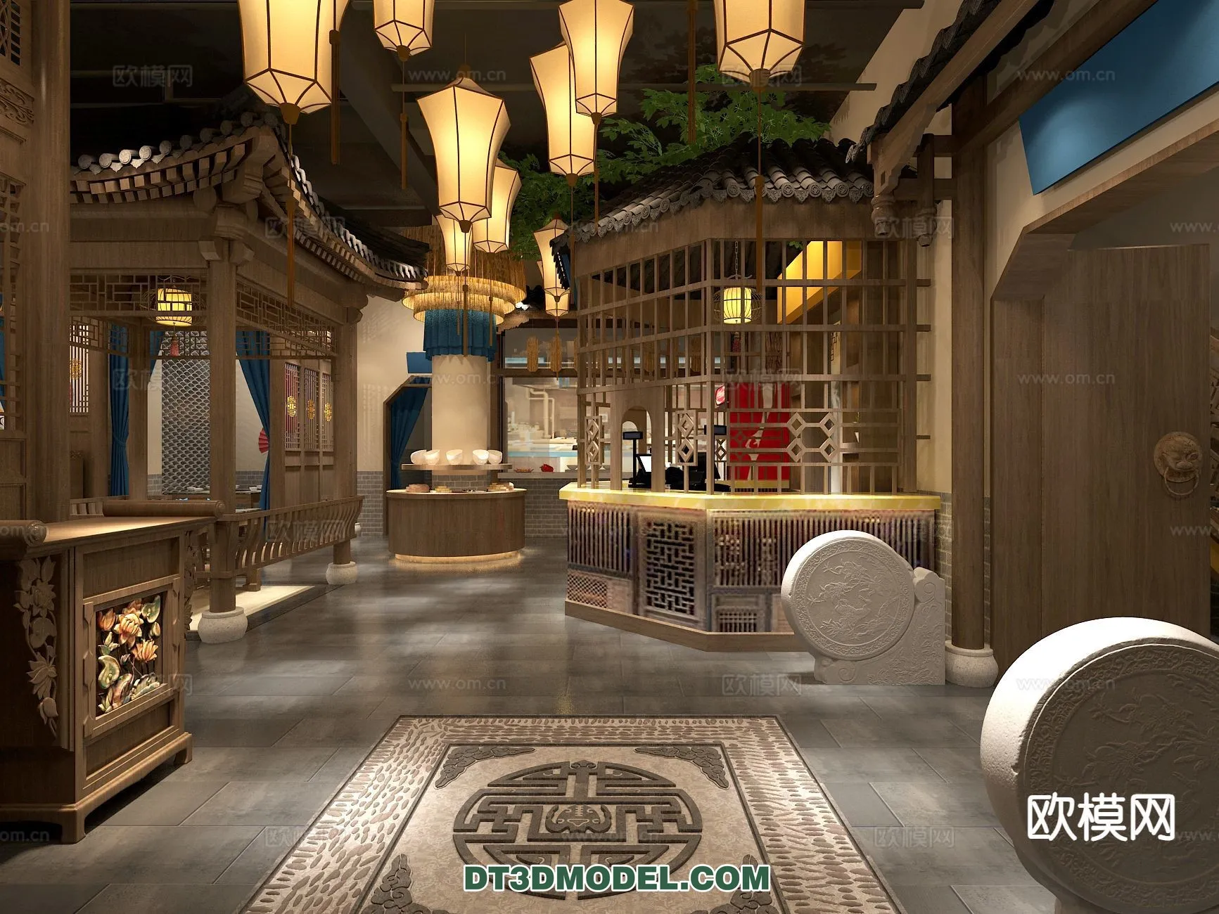 RESTAURANT & COFFEE SHOP – 3D Model For Interior Design – 2465 RESTAURANT & COFFEE SHOP – 3D Model For Interior Design – 2465