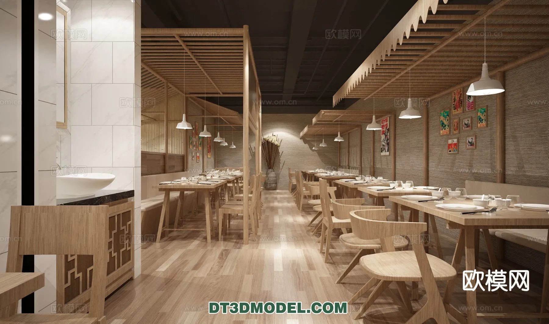 RESTAURANT & COFFEE SHOP – 3D Model For Interior Design – 2468 RESTAURANT & COFFEE SHOP – 3D Model For Interior Design – 2468