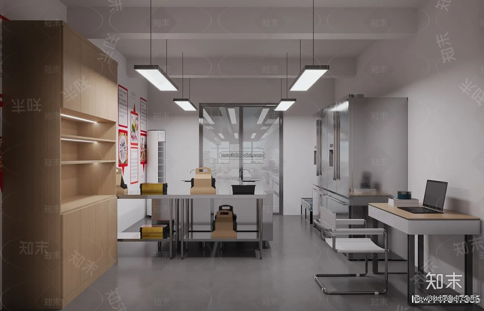 Restaurant Kitchen 3D Models – 3D Scene – 037 – VRAY