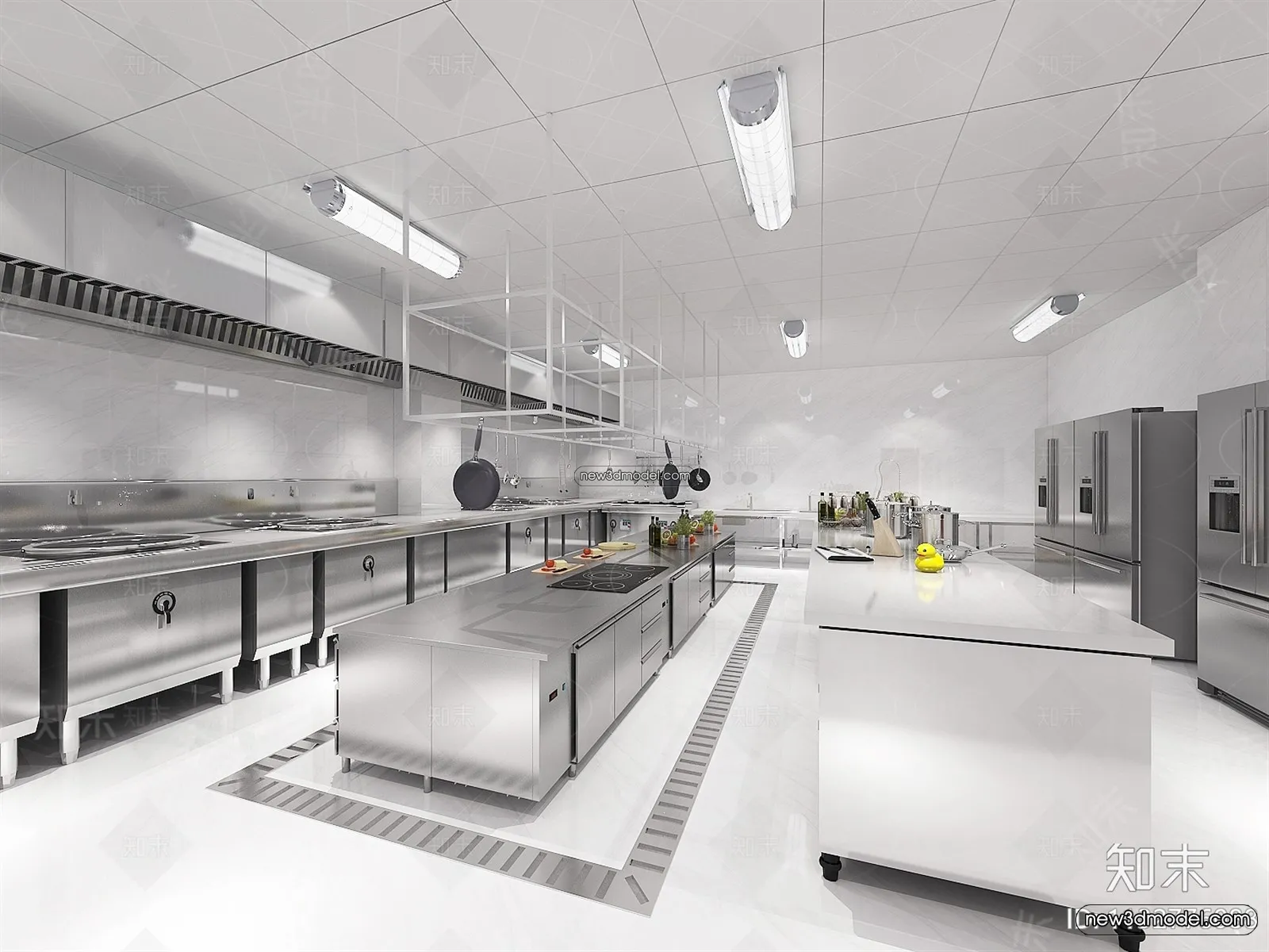 Restaurant Kitchen 3D Models – 3D Scene – 069 – VRAY