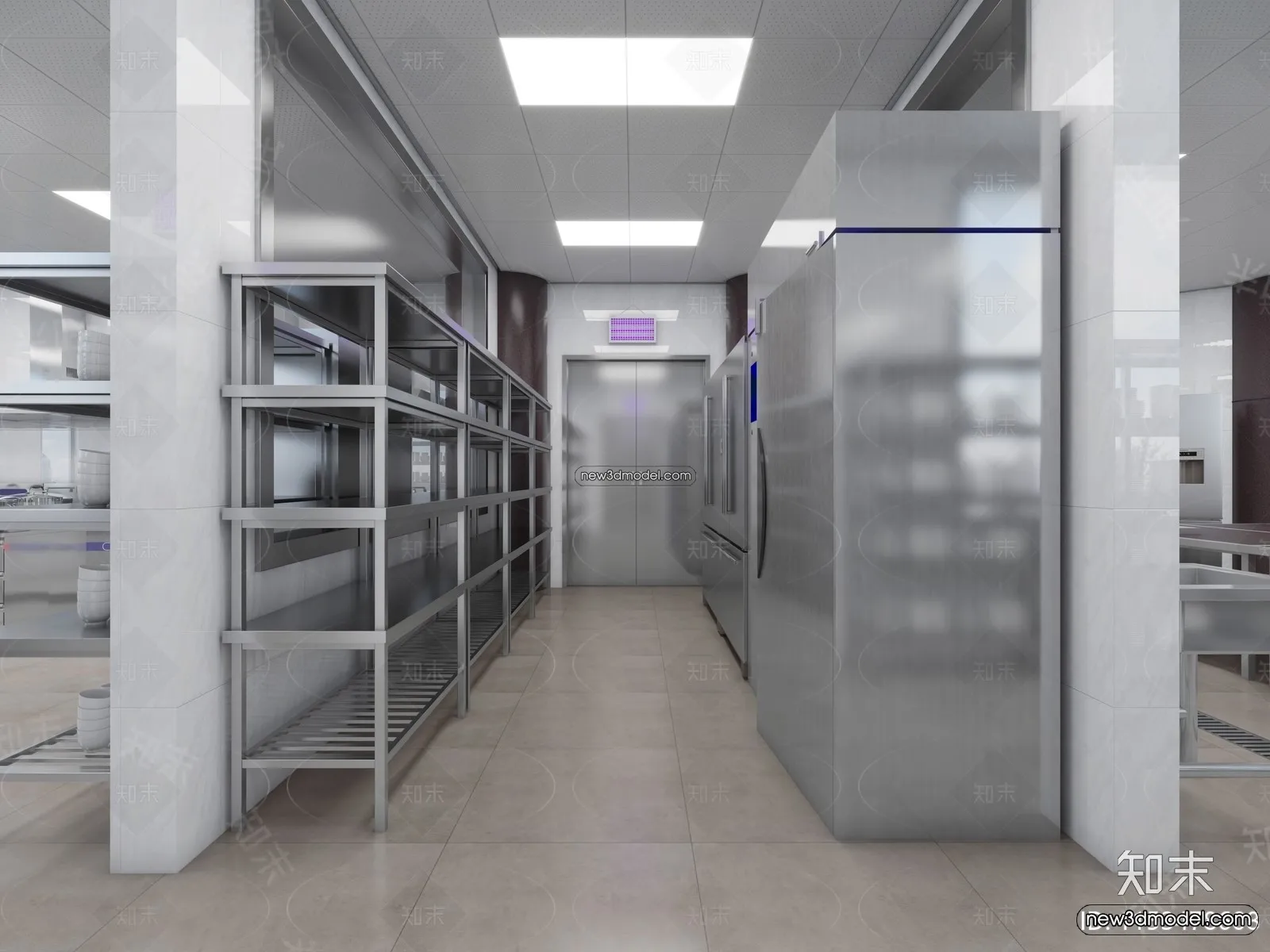 Restaurant Kitchen 3D Models – 3D Scene – 092 – VRAY