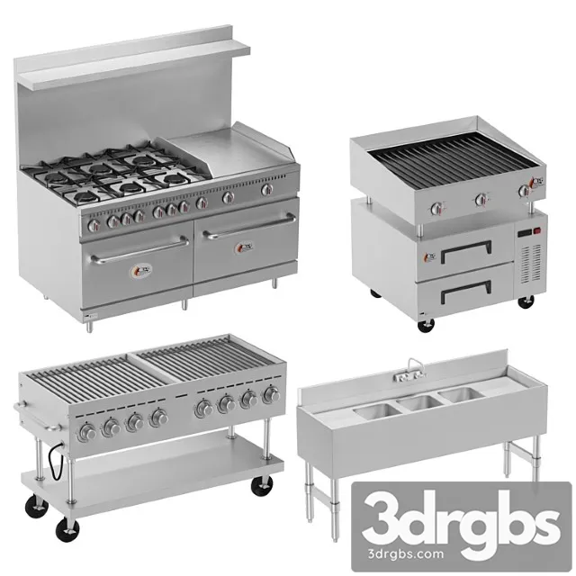 Restaurant Kitchen Equipment Vol 01 3D Model Download