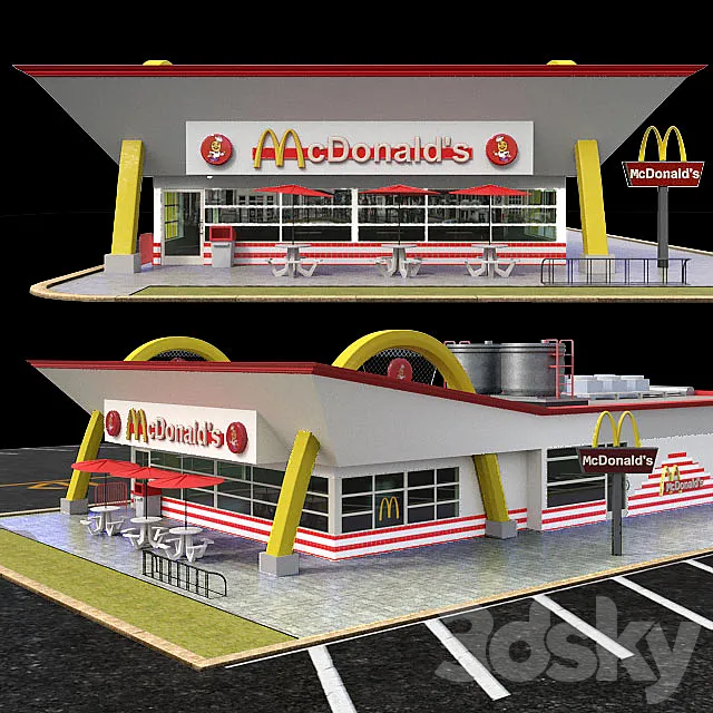 restaurant McDonalds 3D Model