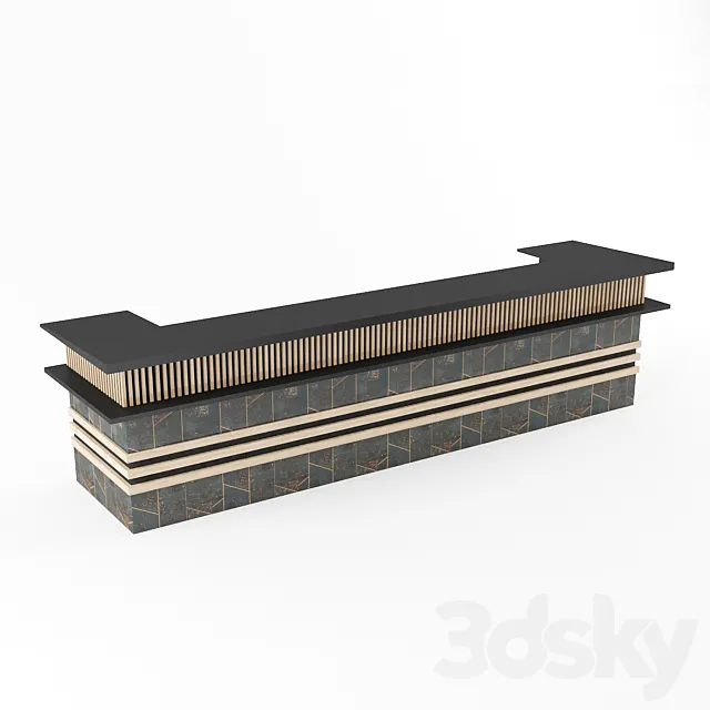 Restaurant or Reception Stand 01 3D Model