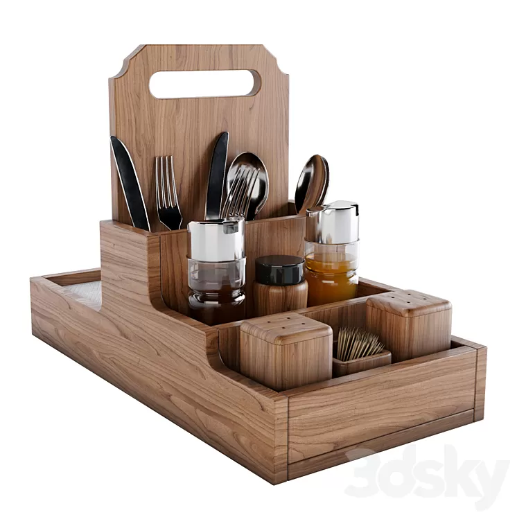 Restaurant set 1 3D Model