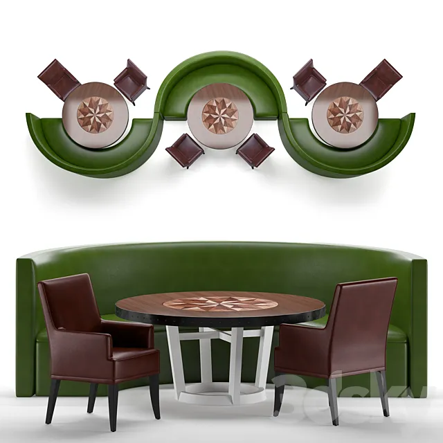 Restaurant Sitting 02 3D Model