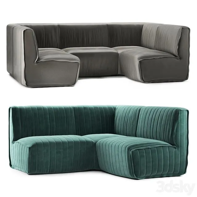 Restaurant sofa 008 3D Model Restaurant sofa 008 3D Model