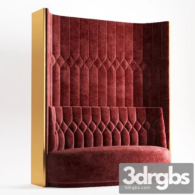 Restaurant sofa-1 2 3D Model Download