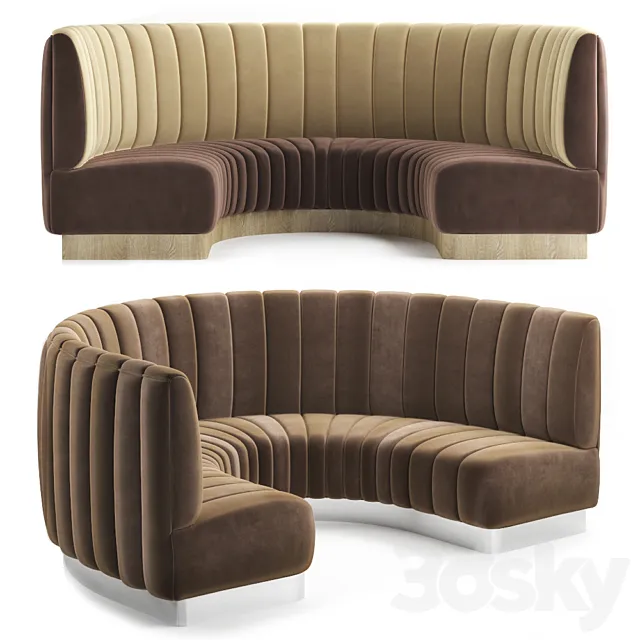 Restaurant sofa 18 3D Model Restaurant sofa 18 3D Model