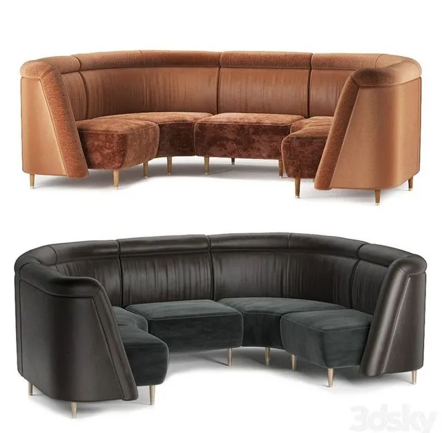 Restaurant sofa 3D Model
