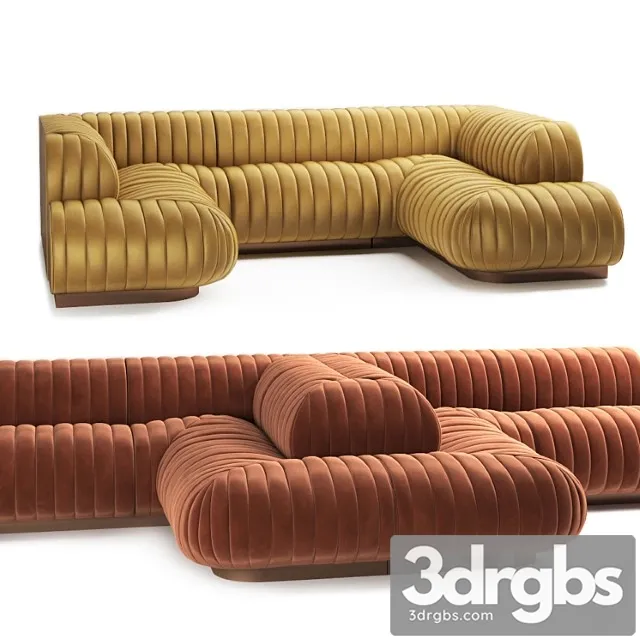 Restaurant sofa 777 2 3D Model Download