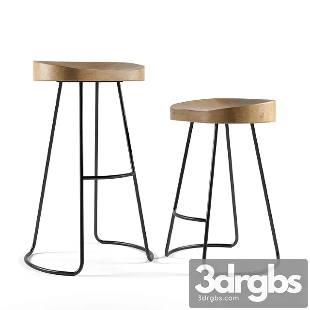 Restoration hardware 1950s bar and counter stool Restoration hardware 1950s bar and counter stool