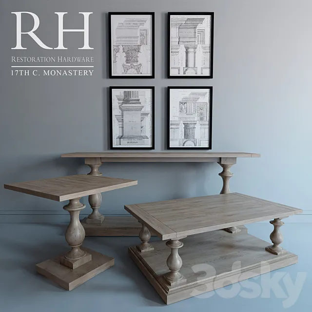 Restoration Hardware _ 17TH C. MONASTERY 3D Model