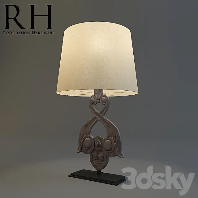 Restoration Hardware _ 18th wall anchor table lamp 3DModel Restoration Hardware _ 18th wall anchor table lamp 3DModel