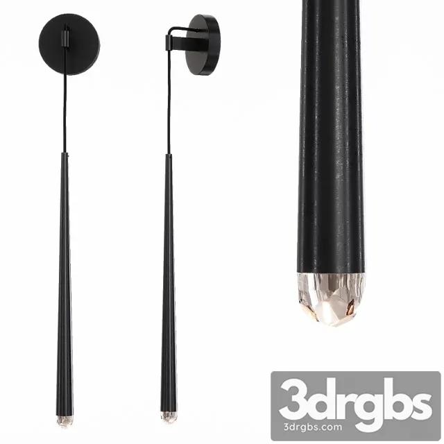 Restoration Hardware Aquitaine Grand Sconce Black 3D Model Download