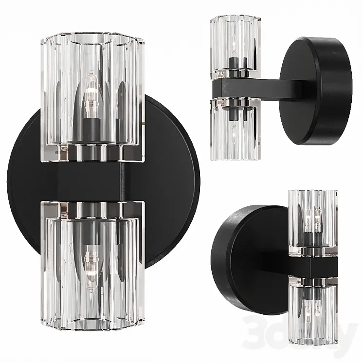 Restoration Hardware ARCACHON DOUBLE SCONCE Black 3D Model Free Download Restoration Hardware ARCACHON DOUBLE SCONCE Black 3D Model Free Download