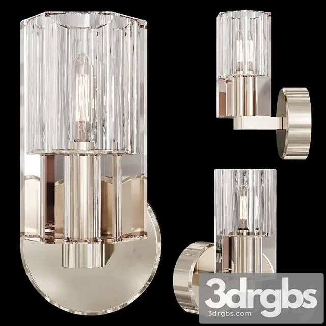 Restoration hardware arcachon single sconce nickel 3D Model Download