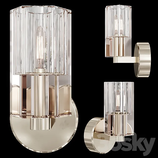 Restoration Hardware ARCACHON SINGLE SCONCE Nickel 3DModel