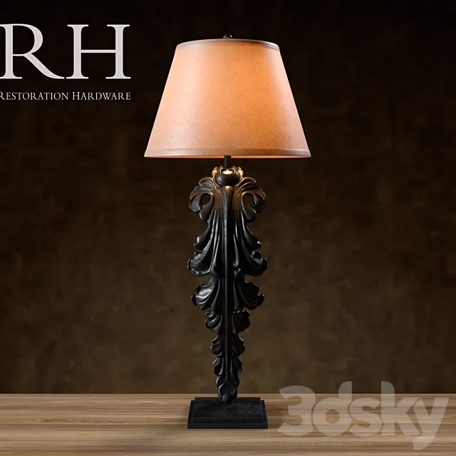 Restoration Hardware Artifact Lamp 3D Model Restoration Hardware Artifact Lamp 3D Model