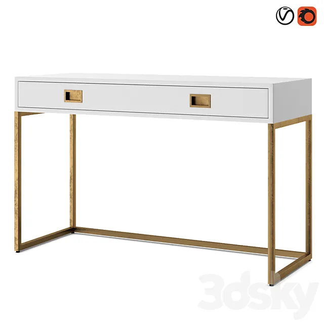Restoration Hardware Avalon Desk 3D Model