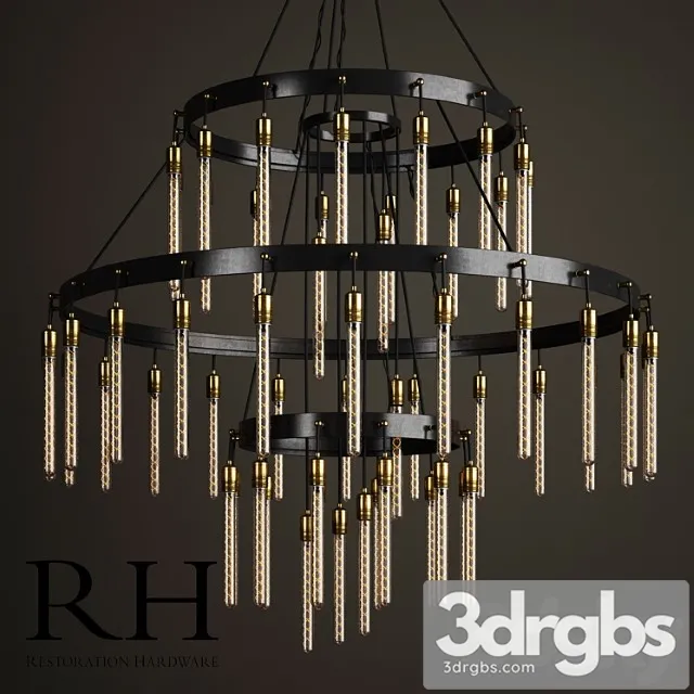 Restoration Hardware Axis 3 Tier Chandelier 60 3D Model Download