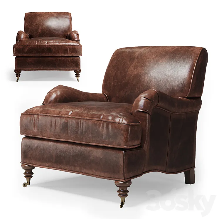 Restoration Hardware Barclay Armchair 3D Model Free Download Restoration Hardware Barclay Armchair 3D Model Free Download