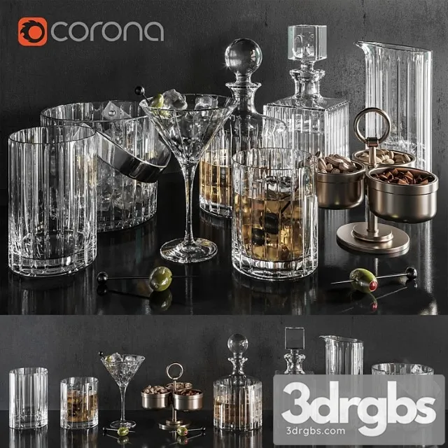 Restoration hardware barware set01 3D Model Download