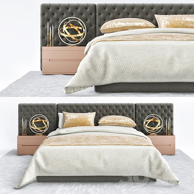 Restoration hardware bedroom 3D Model