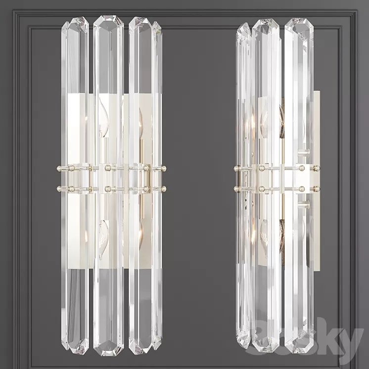 Restoration Hardware BONNINGTON TALL SCONCE Nickel 3D Model