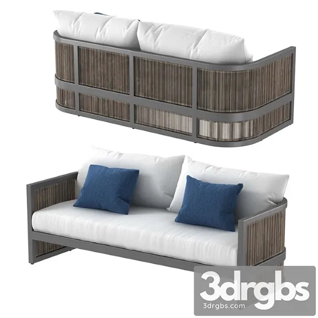 Restoration hardware capri sofa 2 3D Model Download