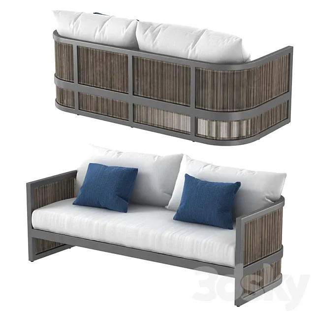 Restoration Hardware Capri sofa 3D Model