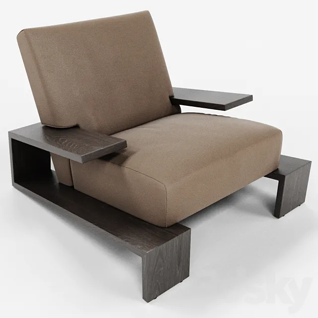 Restoration Hardware Cassel chair 3D Model Restoration Hardware Cassel chair 3D Model