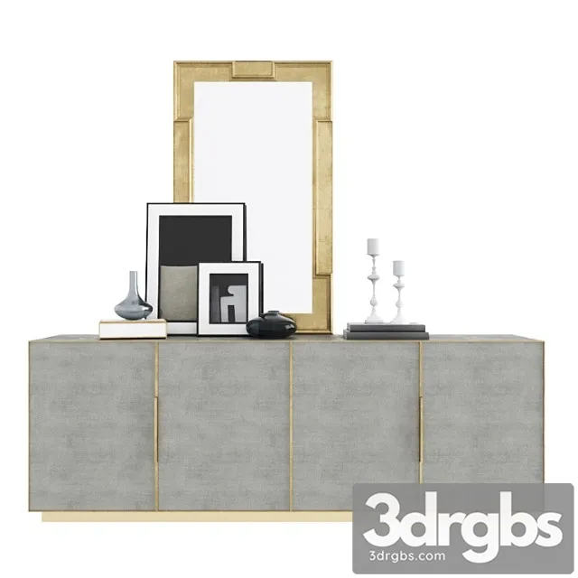 Restoration Hardware Cela Shagreen 1 3D Model Download