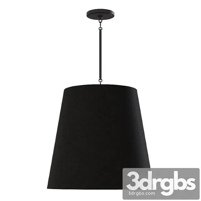 Restoration hardware cicero barrel pendant 25 black 3D Model Download