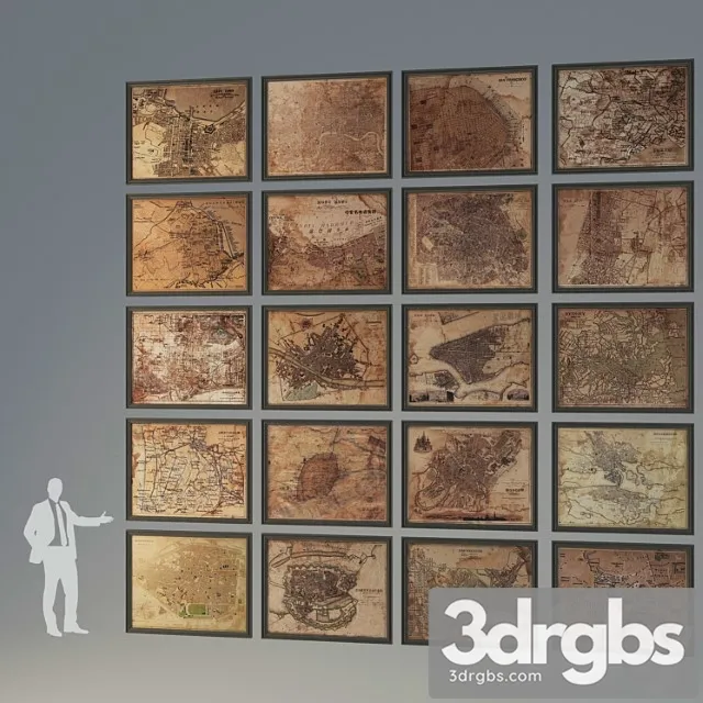 Restoration Hardware Circa Maps 3D Model Download