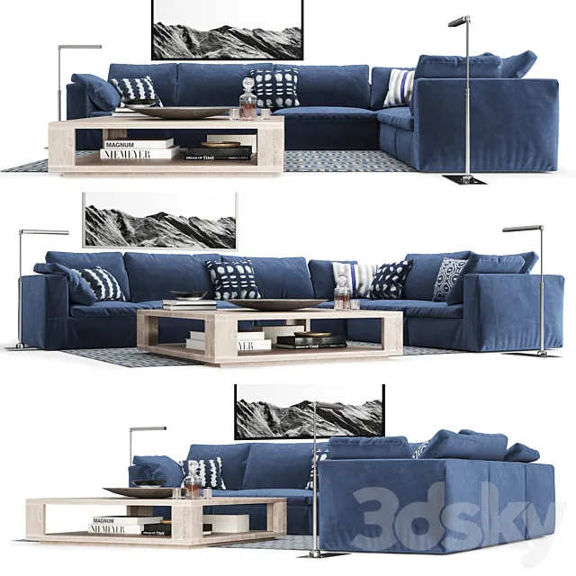 Restoration Hardware Cloud Sofa 3DModel Restoration Hardware Cloud Sofa 3DModel