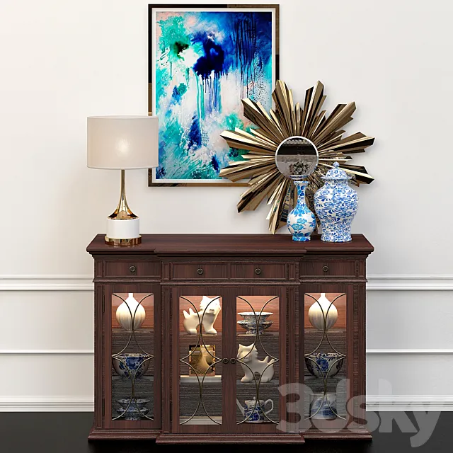 Restoration Hardware console table 3DModel Restoration Hardware console table 3DModel