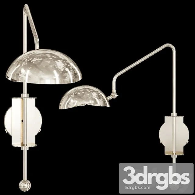 Restoration Hardware Convessi Sconce 23 Nickel 3D Model Download