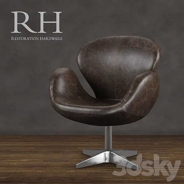 Restoration Hardware – Devon Leather Chair 3DModel