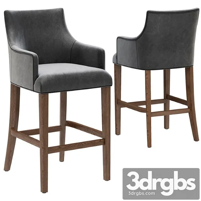 Restoration Hardware Ella Leather Stool 3D Model Download Restoration Hardware Ella Leather Stool 3D Model Download