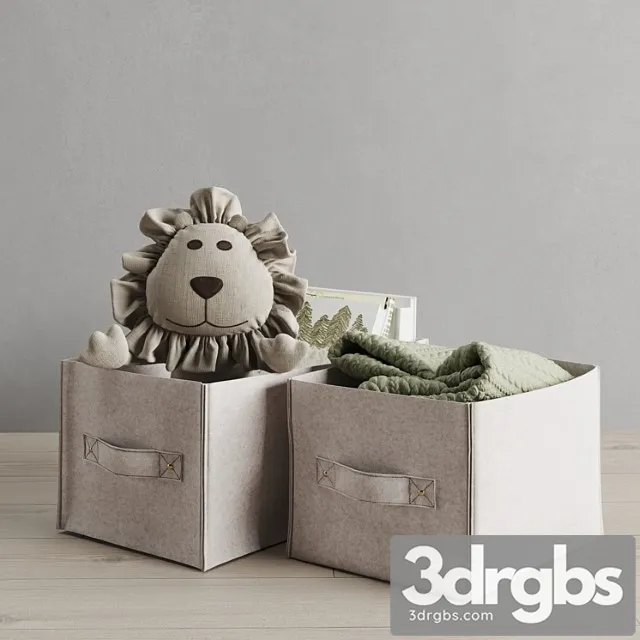 Restoration hardware felt storage bin Restoration hardware felt storage bin